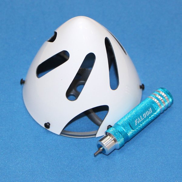 画像1: FALCONスピンナー82mm白 (1)