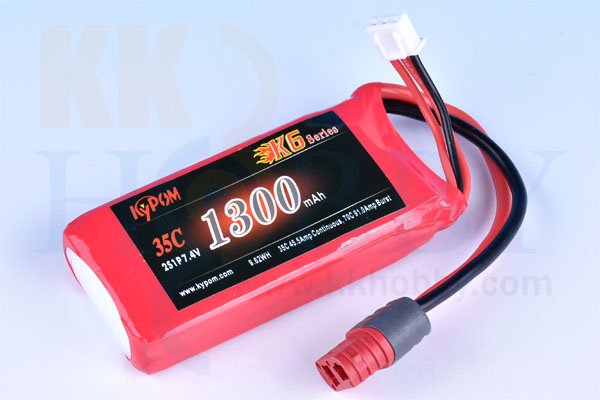 画像1:  KYPOM K6  Lipo 1300mA（ディーンズコネクター） (1)